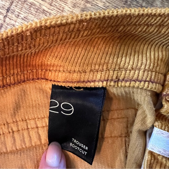 Anthropologie Pilcro High-Rise Bootcut Corduroy Pants golden amber size 29 - Picture 6 of 10